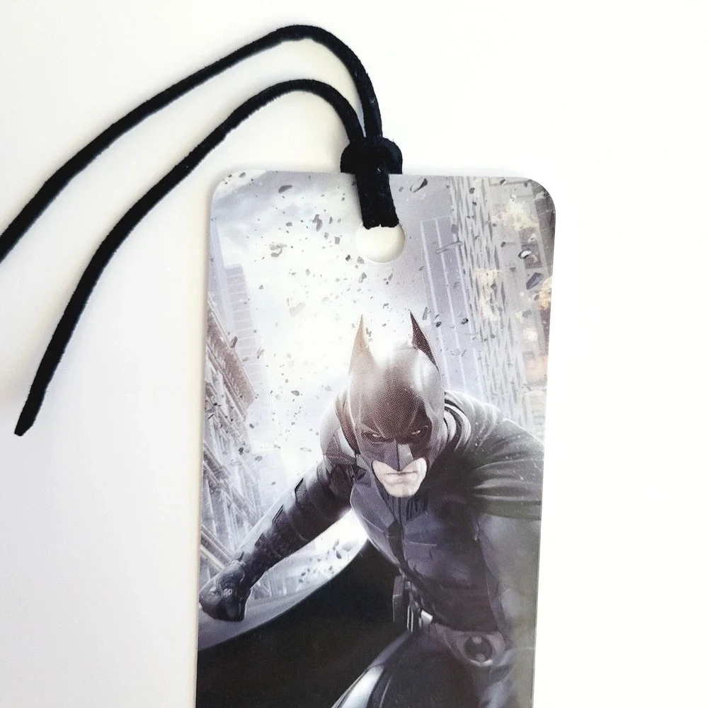 2012 Batman Dark Knight Rises Bookmark faux black leather Antioch Trends NBM5257